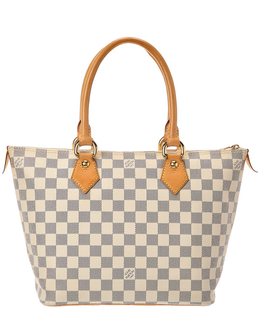 Louis Vuitton White Damier Azur Saleya Pm (   )
