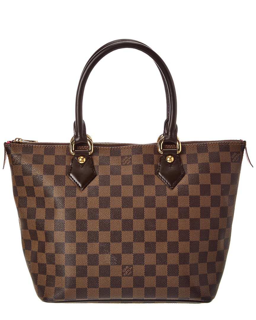 Louis Vuitton Brown Damier Ebene Saleya Pm (   )