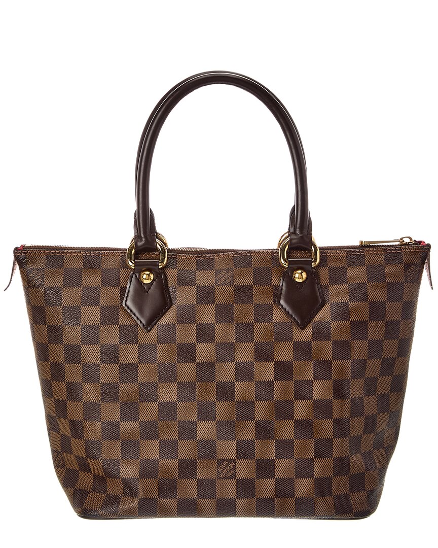Louis Vuitton Brown Damier Ebene Saleya Pm (   )