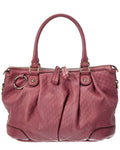 Gucci Pink Lambskin Leather Guccissima Gg Tote (   )