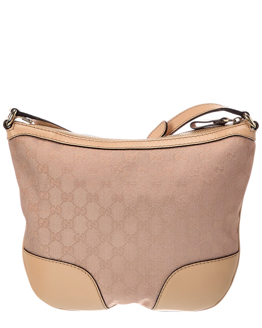 Gucci Beige Lambskin Leather Gg Tote (   )