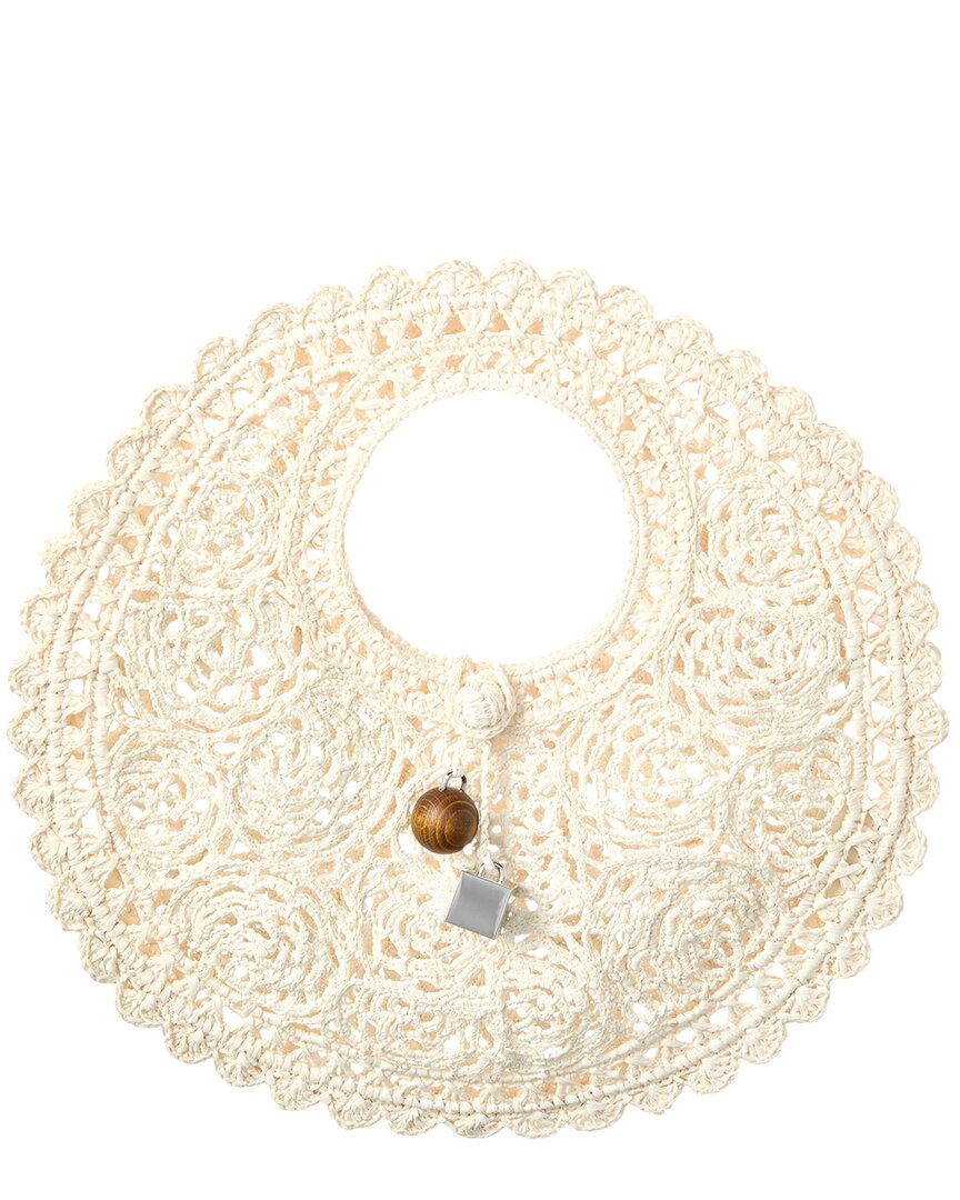 Jacquemus Spiaggia Small Raffia Round Tote