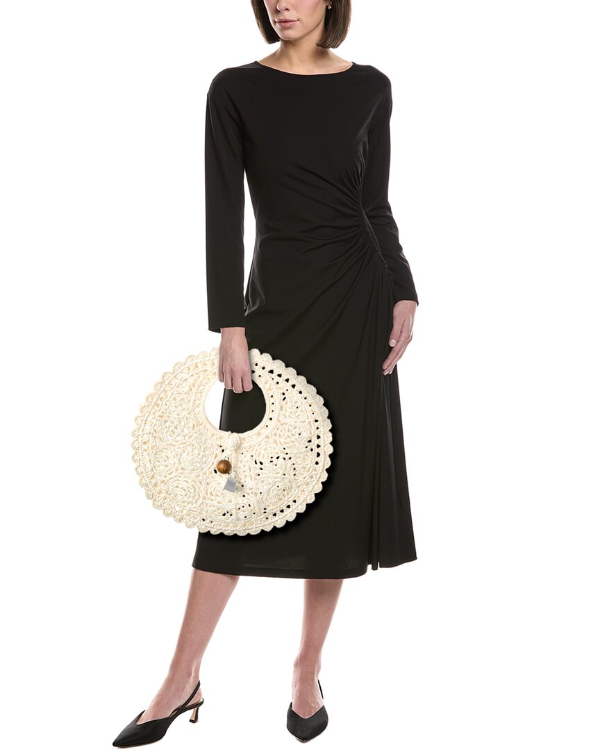 Jacquemus Spiaggia Small Raffia Round Tote