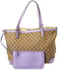 Gucci Purple Not Selected Canvas Craft Tote (   )