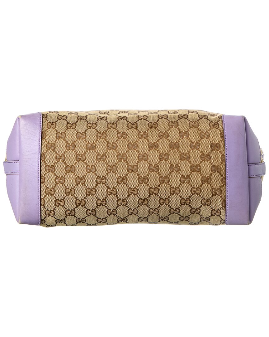 Gucci Purple Not Selected Canvas Craft Tote (   )