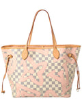 Louis Vuitton White Damier Azur Coated Canvas Damier Azur Tahitienne Neverfull