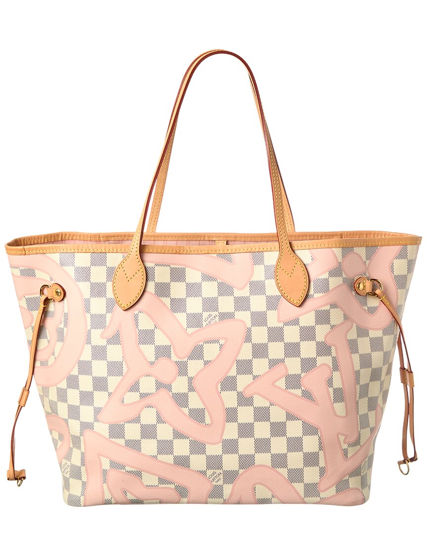 Louis Vuitton White Damier Azur Coated Canvas Damier Azur Tahitienne Neverfull