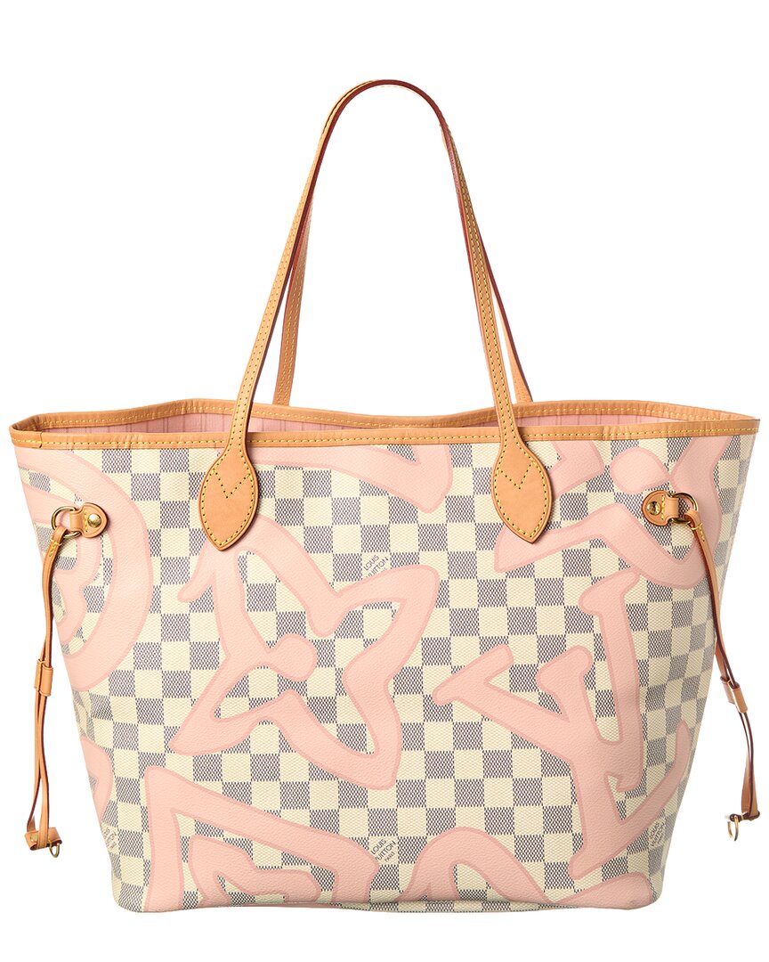 Louis Vuitton White Damier Azur Coated Canvas Damier Azur Tahitienne Neverfull