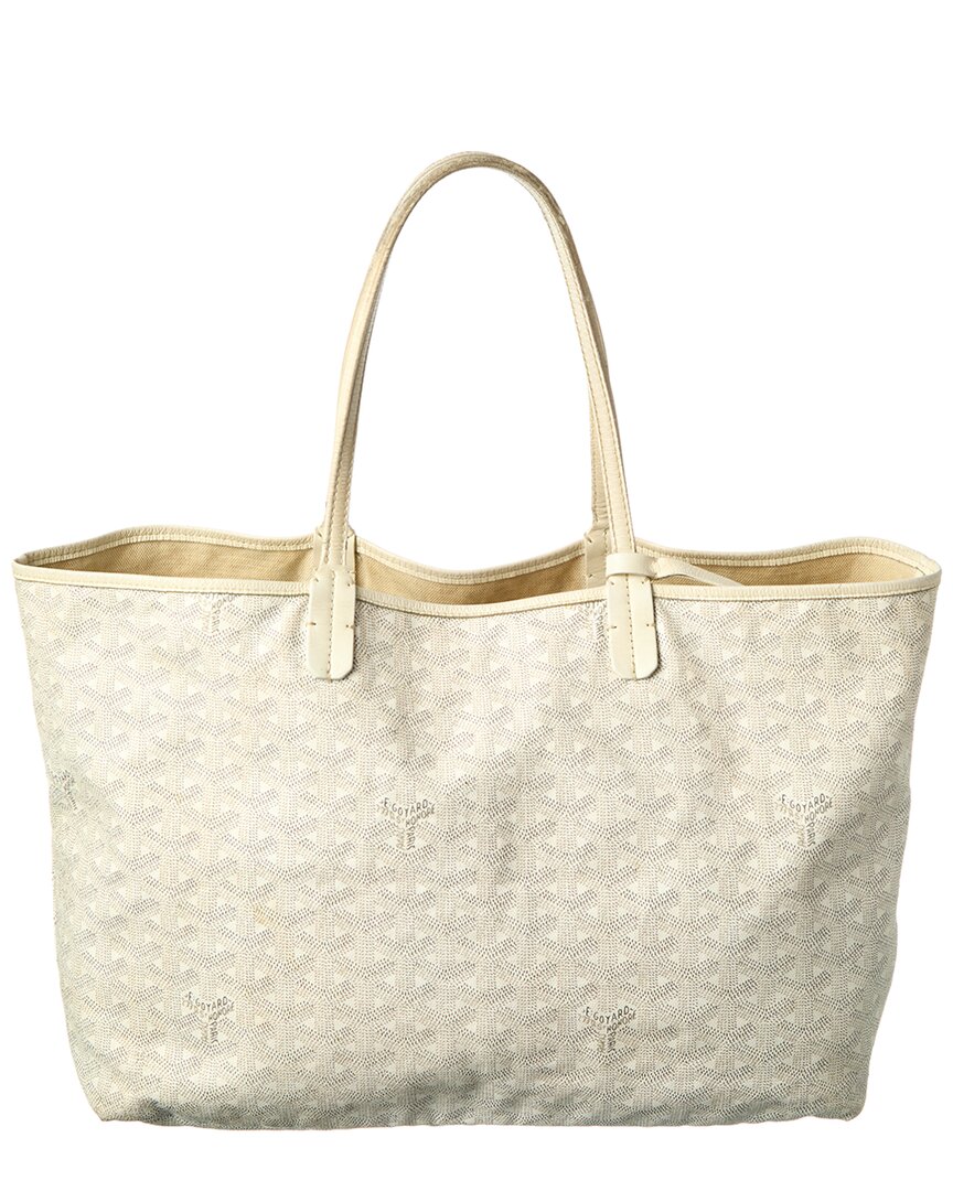 Goyard White Goyardine Coated Canvas Goyardine Saint Louis Pm (  Pre-