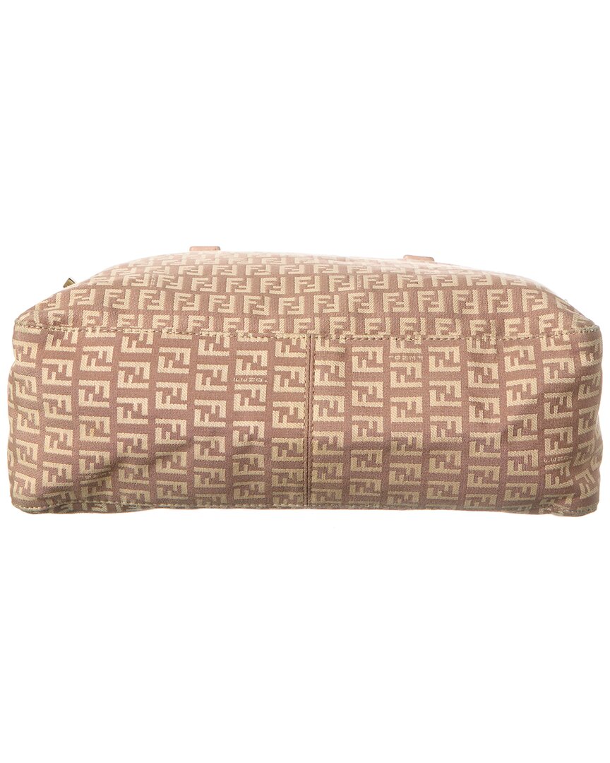 Fendi Pink Zucchino Canvas Zucchino Shopper Tote (   )