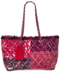 Chanel Pink/Purple Patent Leather Cc Tote (   )