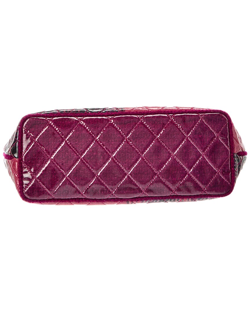 Chanel Pink/Purple Patent Leather Cc Tote (   )