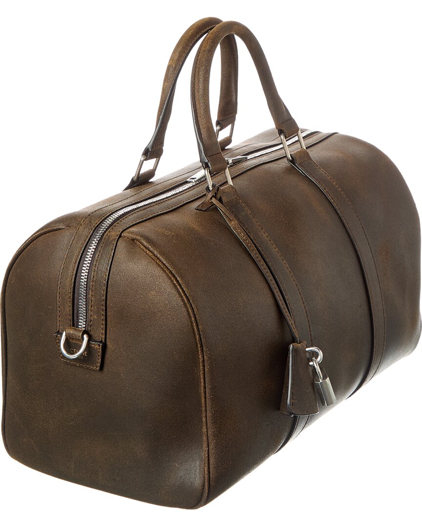 Celine Triomphe Large Canvas & Leather Tote
