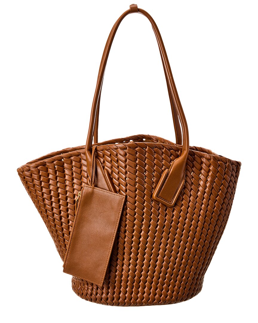Bottega Veneta Basket Intrecciato Leather Tote (Authentic  )