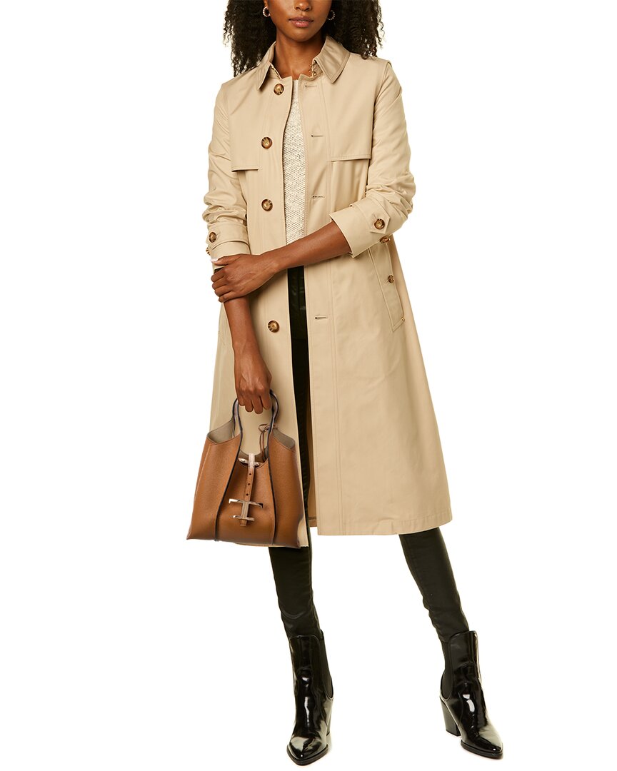 Tod’S T Timeless Mini Leather Tote, Brown