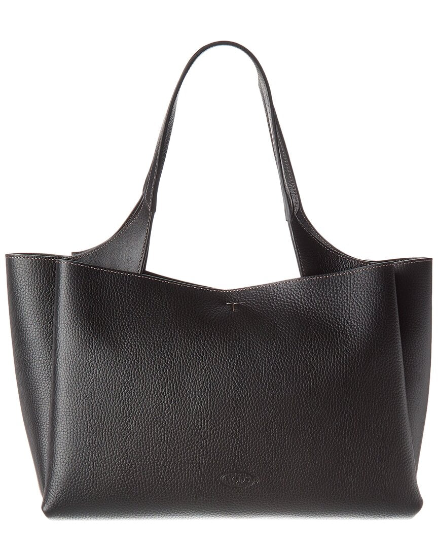 Tod’S Logo Medium Leather Tote