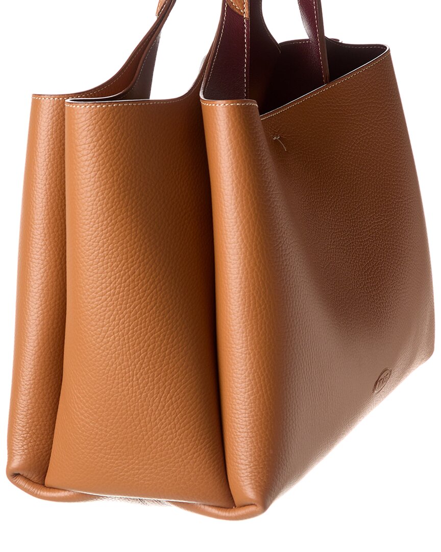 Tod’S Logo Medium Leather Tote