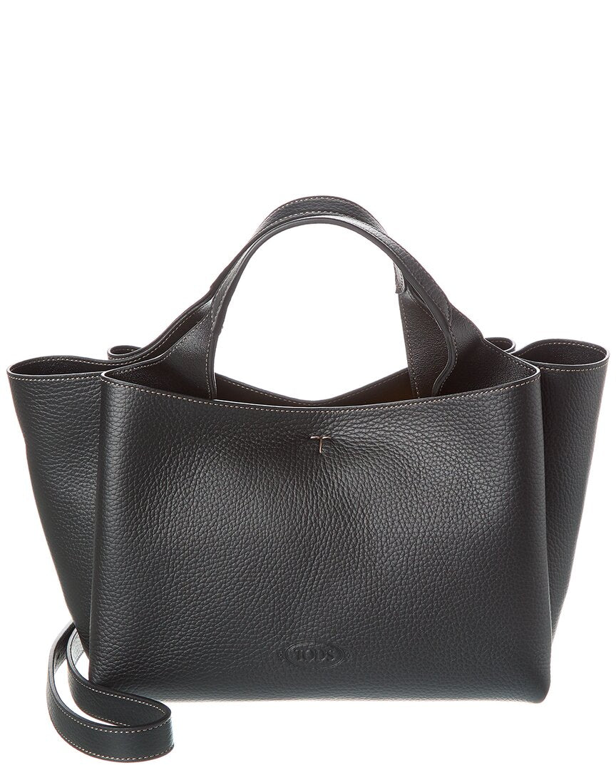 Tods T Timeless Pendant Mini Leather Tote