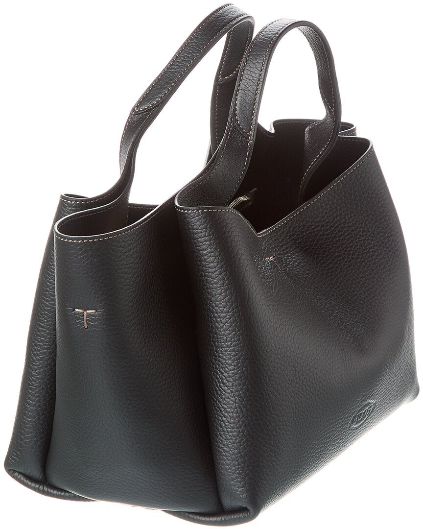 Tods T Timeless Pendant Mini Leather Tote