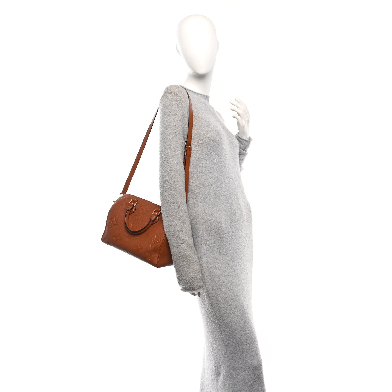 Empreinte Monogram Giant Speedy Bandouliere 25 Cognac
