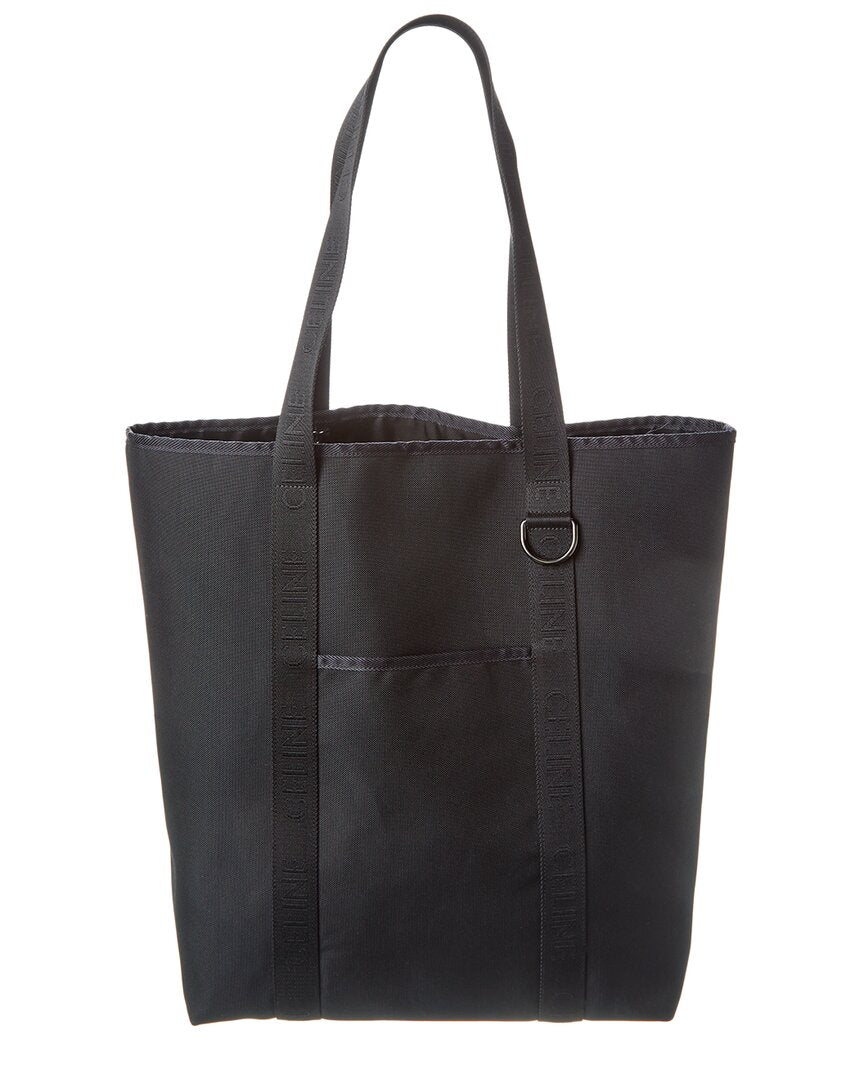 Celine Vertical Cabas Canvas Tote