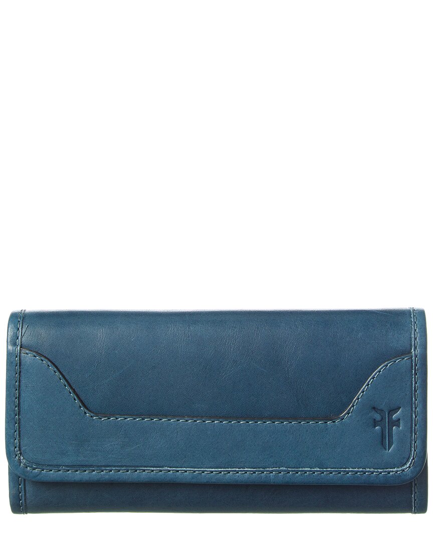 Frye Melissa Leather Wallet, Grey