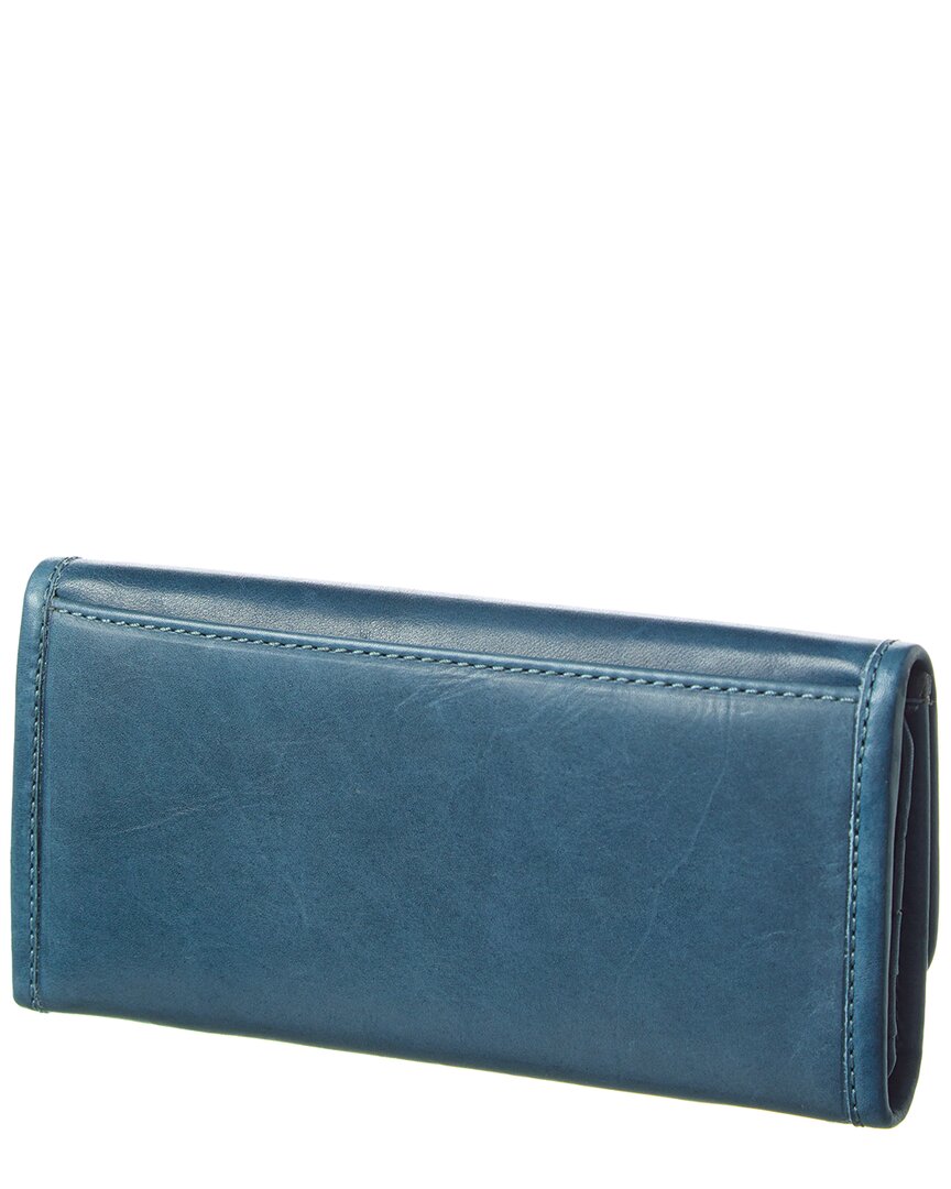 Frye Melissa Leather Wallet, Grey