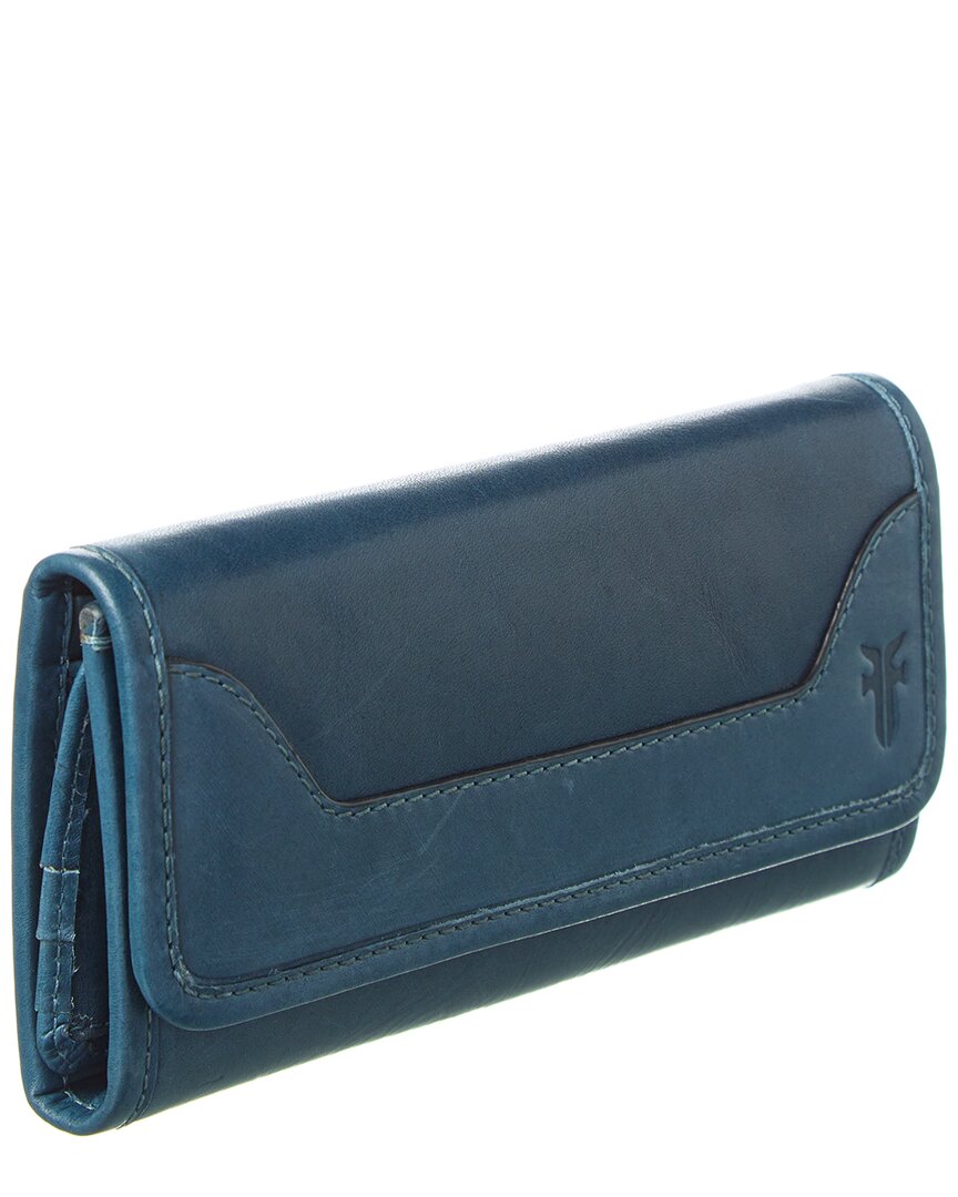 Frye Melissa Leather Wallet, Grey