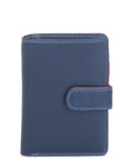 Mywalit Medium Leather Wallet Blue ONE SIZE