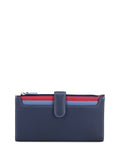 Mywalit Leather Continental Wallet Blue ONE SIZE