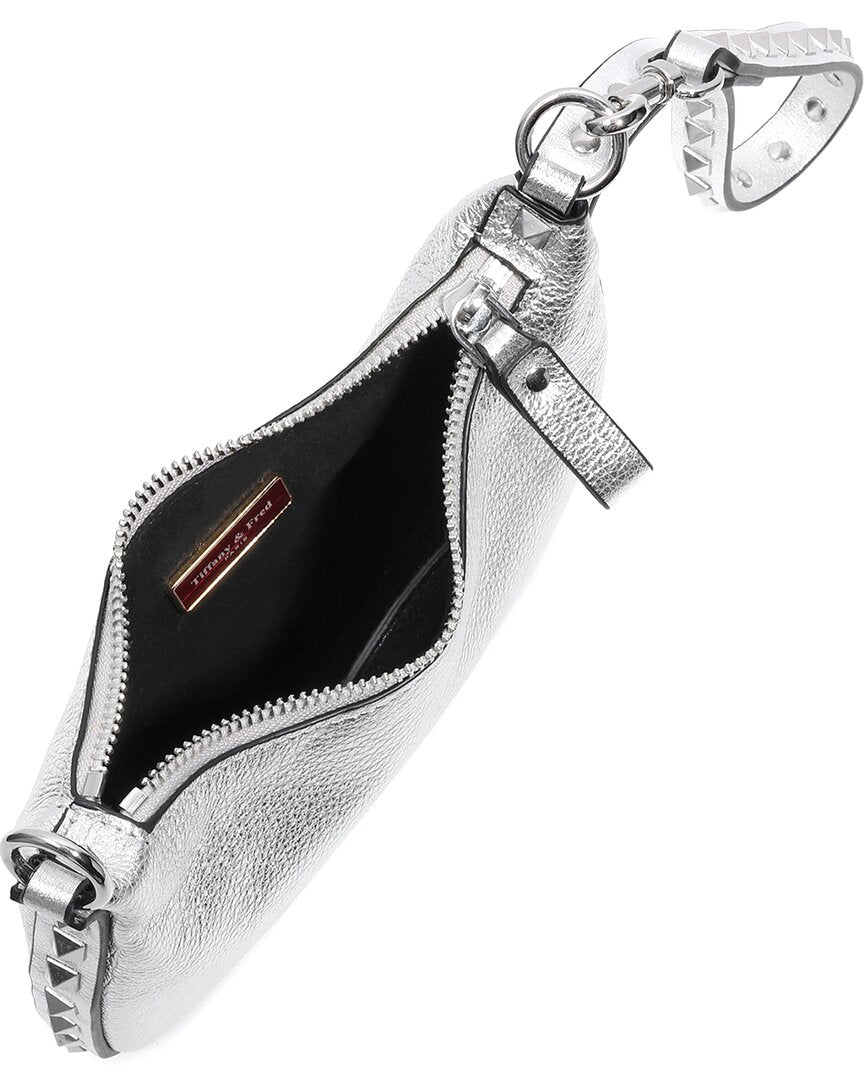 Tiffany & Fred Paris Studded Leather Crossbody/Wristlet