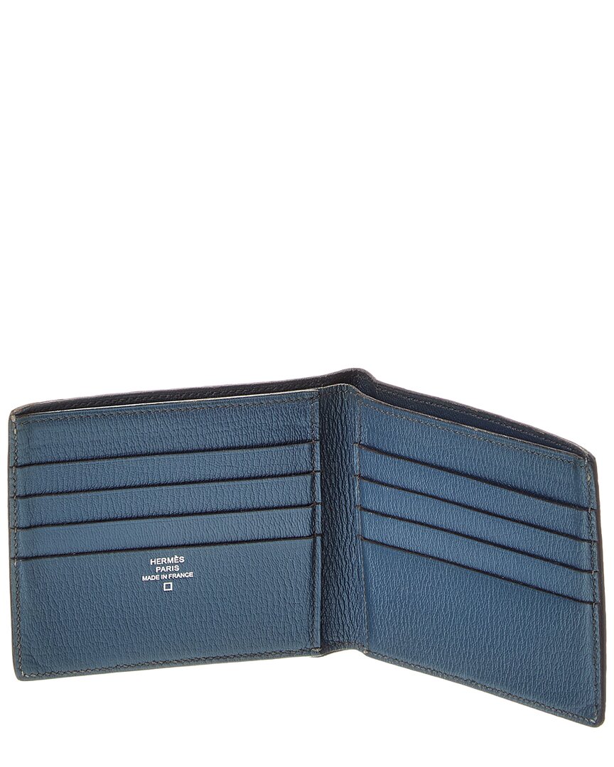 Hermès Green Shiny Alligator Mc2 Copernic Compact Wallet (Authentic  )
