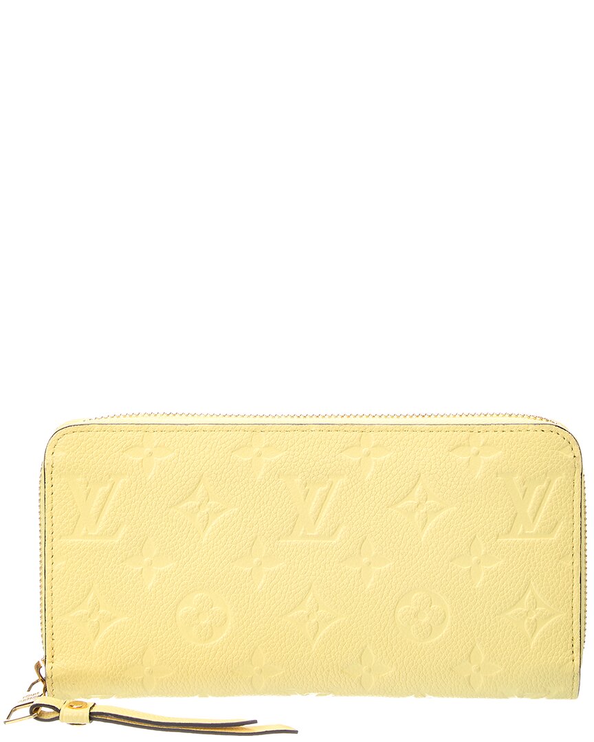 Louis Vuitton Citrine Monogram Empreinte Zippy Wallet (Authentic  )