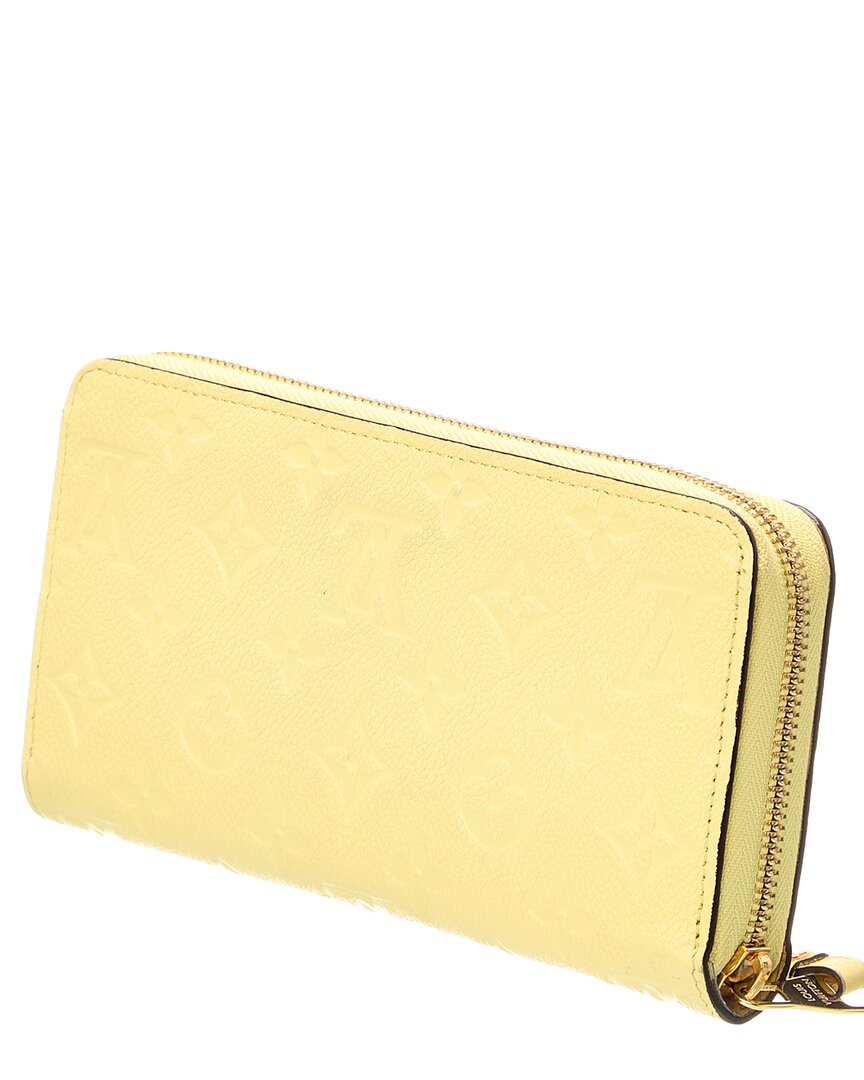 Louis Vuitton Citrine Monogram Empreinte Zippy Wallet (Authentic  )