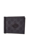 Gucci Black Gg Supreme Canvas Bifold Wallet Compact (Authentic  )