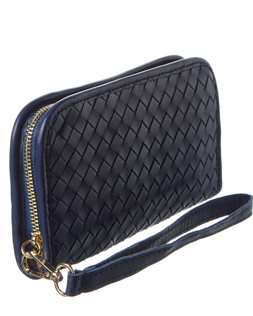 Persaman New York Sabrina Hand Woven Leather Wallet