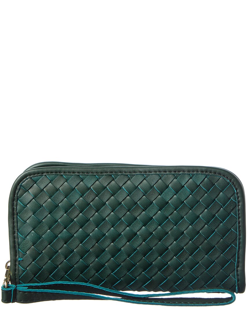 Persaman New York Sabrina Hand Woven Leather Wallet