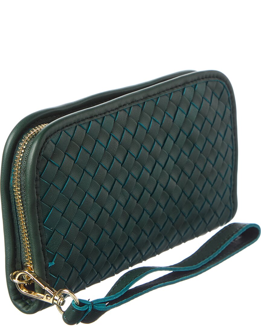 Persaman New York Sabrina Hand Woven Leather Wallet