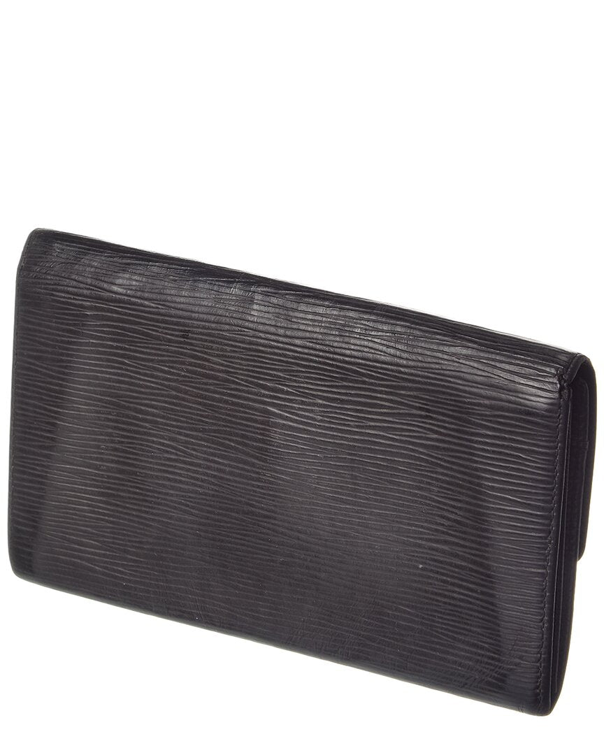 Louis Vuitton Black Epi Leather Sarah Wallet (Authentic  )