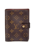 Louis Vuitton Brown Monogram Canvas Ring Agenda (Authentic  )