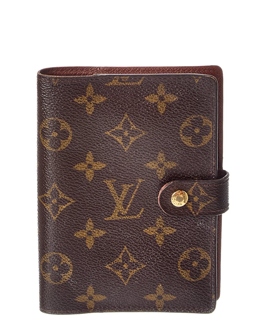 Louis Vuitton Brown Monogram Canvas Ring Agenda (Authentic  )
