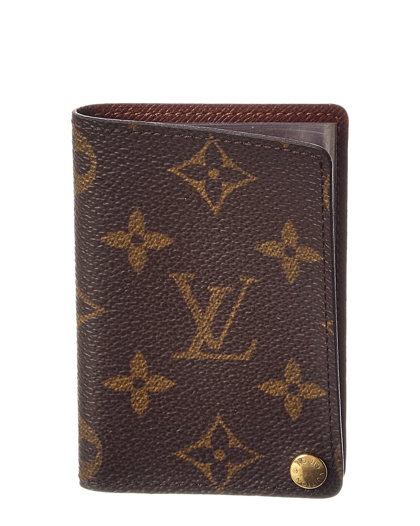 Louis Vuitton Brown Monogram Canvas Porte-Cartes Credit Pression (Authentic