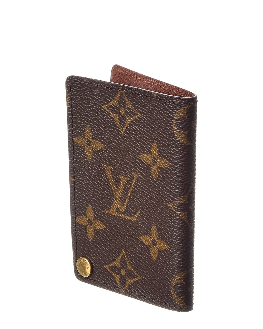 Louis Vuitton Brown Monogram Canvas Porte-Cartes Credit Pression (Authentic