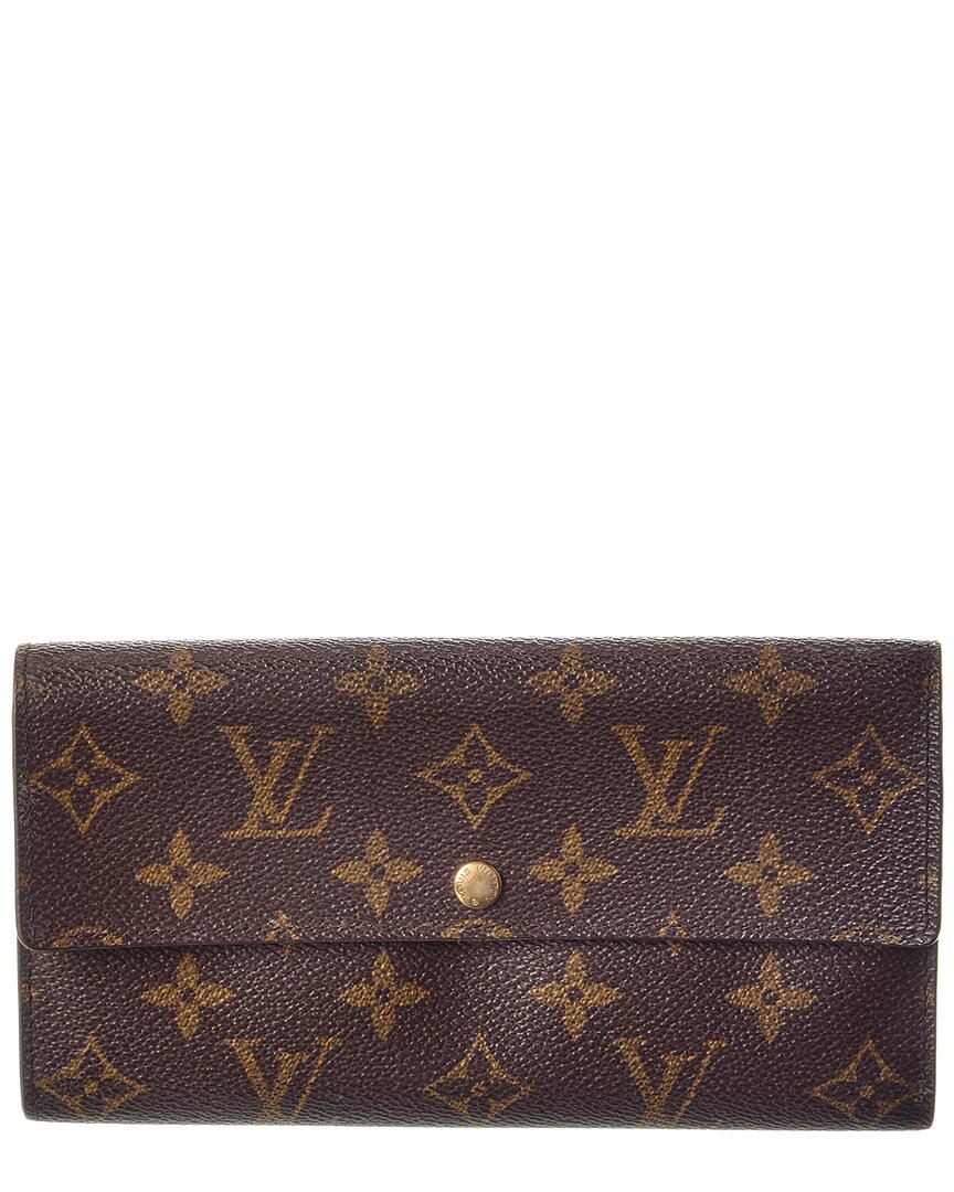 Louis Vuitton Brown Monogram Canvas Sarah Wallet (Authentic  )