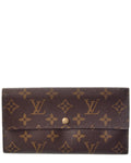 Louis Vuitton Brown Monogram Canvas Sarah Wallet (Authentic  )
