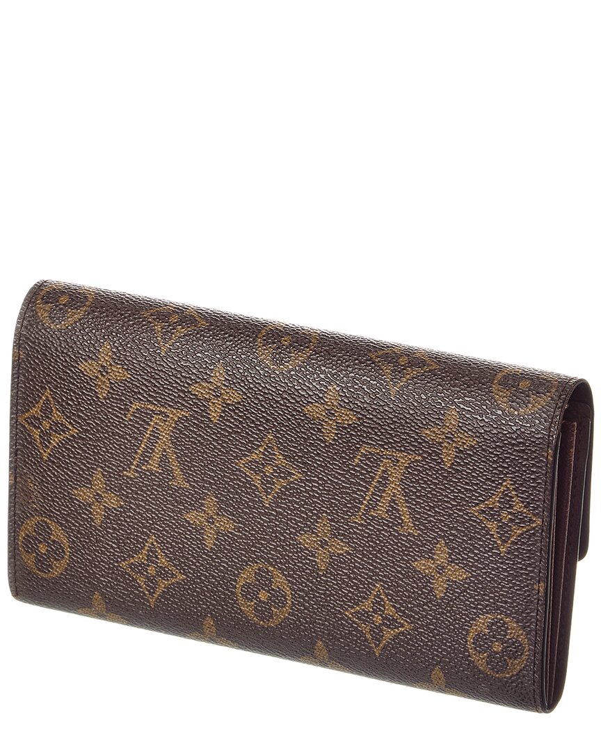 Louis Vuitton Brown Monogram Canvas Sarah Wallet (Authentic  )