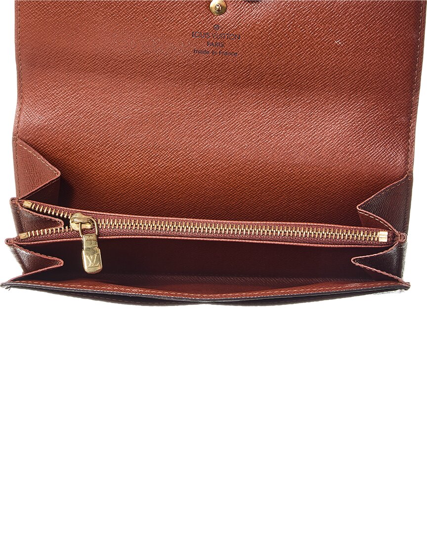 Louis Vuitton Brown Monogram Canvas Sarah Wallet (Authentic  )