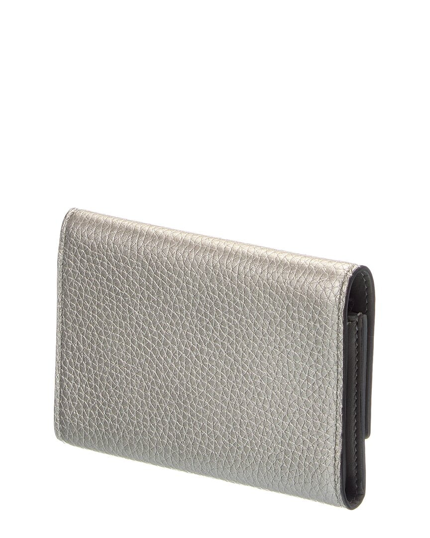 Louis Vuitton Louis Vuitton Capucines Leather Compact Wallet (  Pre-