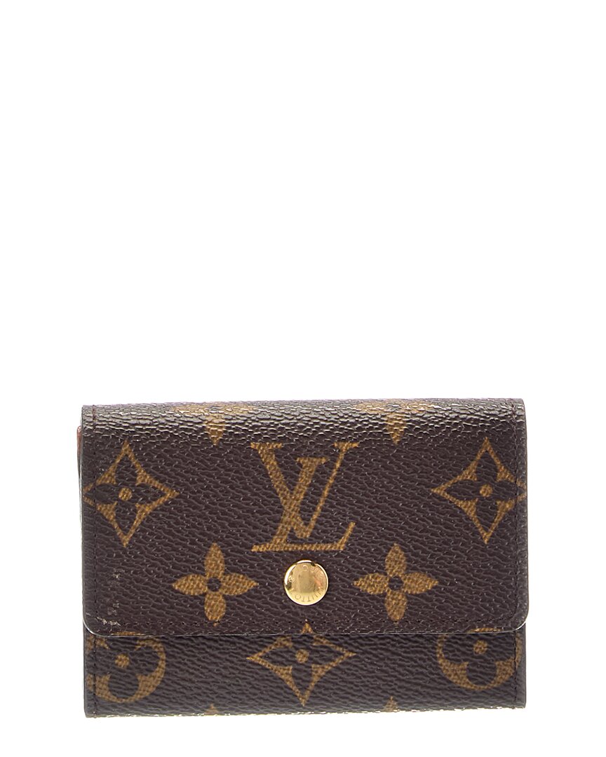 Louis Vuitton Louis Vuitton Porte-Monnaie Plat Canvas Coin Purse (