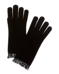 Amicale Cashmere Jersey Fringe Cashmere Gloves